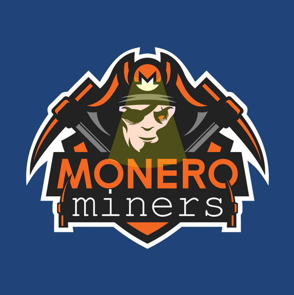 Monero pirate mining sticker
