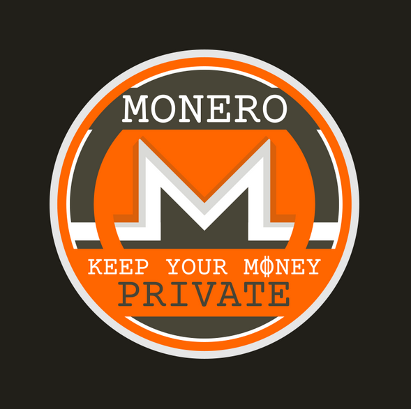 'Monero - keep your money private' sticker