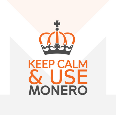 'Keep calm & use Monero' wallpaper
