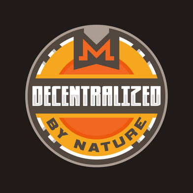 'Decentralized by nature' Monero sticker