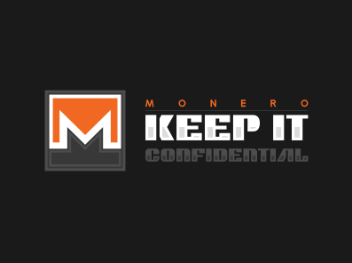 'Keep it confidential' Monero wallpaper