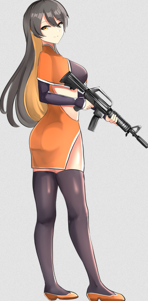 Monero-chan with M4A1